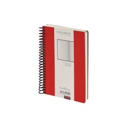 Ежедневник недатированный на спирали А5 "Agenda", красный (Р)