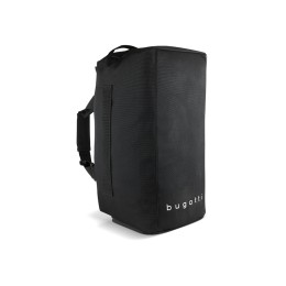 Сумка спортивная BUGATTI БЛАНК ОБЛЕГЧЕННАЯ | BLANC DELIGHT, чёрная, нейлон RPET600D/тарпаулин/полиэстер, 47х23х28 см, 22 л