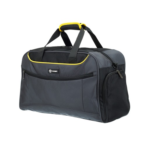 Сумка спортивная TORBER, серый, полиэстер, 48 х 24 х 30 см