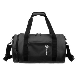 Сумка спортивная TORBER РИТМ, чёрный, полиэстер 900D с PU покрытием, 45 х 25 х 25 см