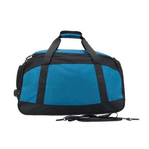 Сумка спортивная TORBER, синий/черный, полиэстер, 52 х 25 х 30 см