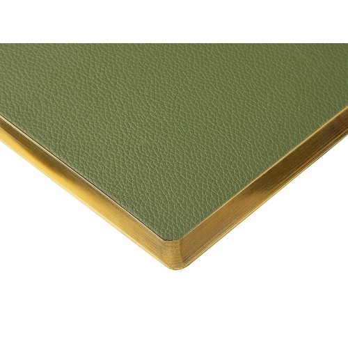 Ежедневник недатированный А5 "Verde" с нашивкой, зеленый