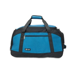 Сумка спортивная TORBER, синий/черный, полиэстер, 52 х 25 х 30 см