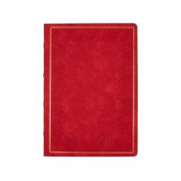 Ежедневник недатированный А4 "Royal", красный с бронзовым срезом