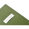 Еженедельник недатированный А6 "Verde" с нашивкой, зеленый