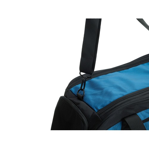 Сумка спортивная TORBER, синий/черный, полиэстер, 52 х 25 х 30 см
