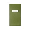 Еженедельник недатированный А6 "Verde" с нашивкой, зеленый