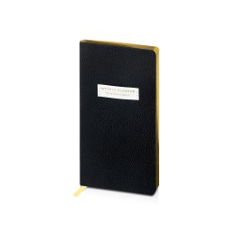 Еженедельник недатированный А6 "Black" с нашивкой, черный