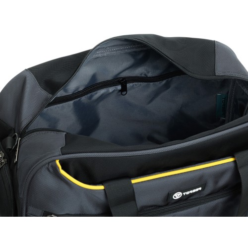 Сумка спортивная TORBER, серый, полиэстер, 48 х 24 х 30 см