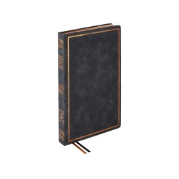 Ежедневник недатированный А4 "Royal", черный с бронзовым срезом