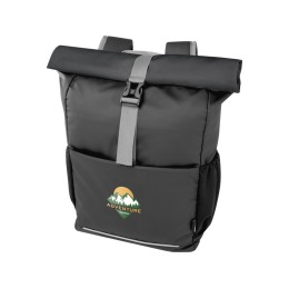 Aqua 15" GRS водонепроницаемая велосумка из переработанных материалов, 20 л - Черный