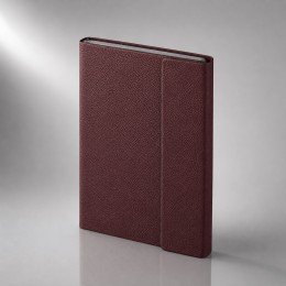 Ежедневник недатированный с магнитным клапаном А5 "Venezia", бордовый