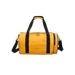 Сумка спортивная TORBER РИТМ, желтая, полиэстер 900D с PU покрытием, 45 х 25 х 25 см