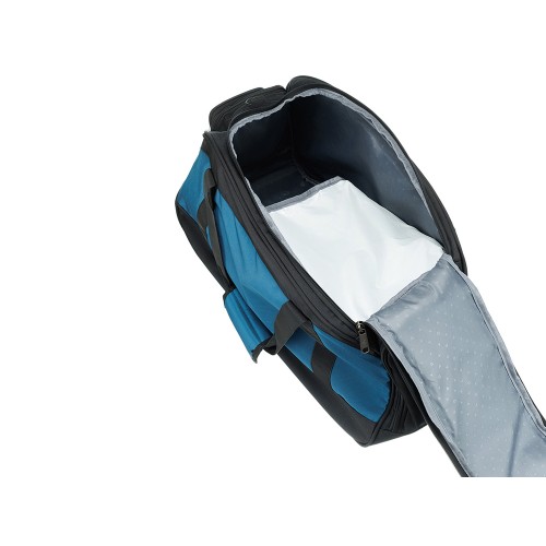 Сумка спортивная TORBER, синий/черный, полиэстер, 52 х 25 х 30 см