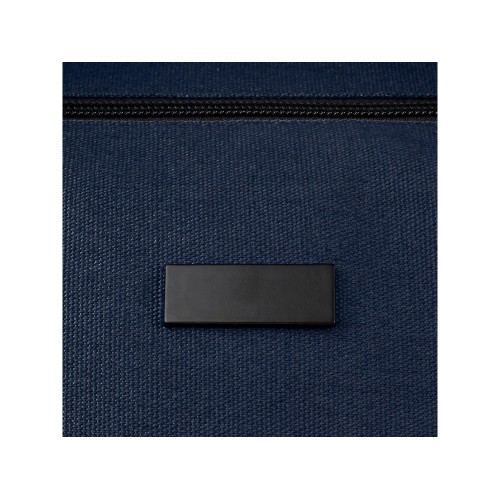 Спортивная сумка Joey из брезента, переработанного по стандарту GRS, объемом 25 л, темно-синий