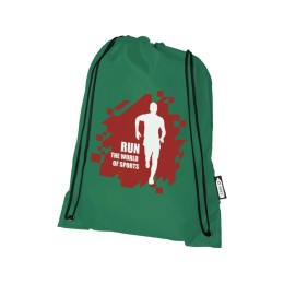 Рюкзак со шнурком Oriole из переработанного ПЭТ, зеленый