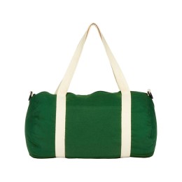 Хлопковая сумка Barrel Duffel, зеленый/бежевый