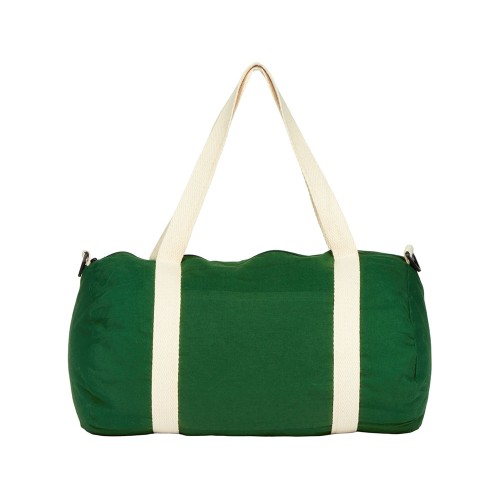 Хлопковая сумка Barrel Duffel, зеленый/бежевый