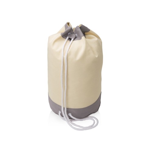 Рюкзак «Индиана» хлопковый, 180гр, натуральный/серый