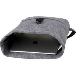 Велосумка Felta 13 л из фетра, переработанного по стандарту GRS, со скручиваемым верхом, средне-серый