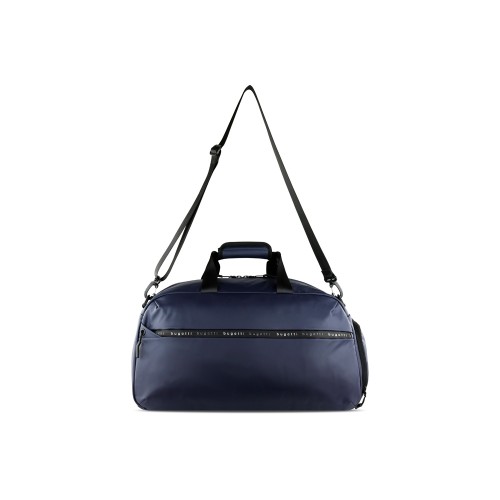 Сумка спортивная BUGATTI БЛАНК | BLANC, синяя, тарпаулин/полиэстер, 52х26х27,5 см