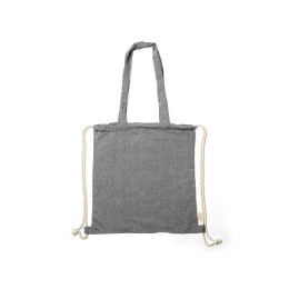 Рюкзак-мешок VARESE из переработанного хлопка, черный