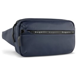 Сумка на пояс BUGATTI БЛАНК | BLANC, синяя, тарпаулин/полиэстер, 26х5,5х13,5 см