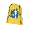 Рюкзак со шнурком Oriole из переработанного ПЭТ, желтый