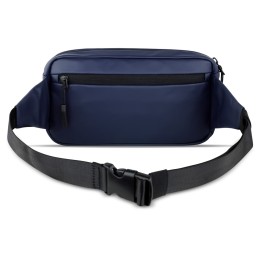 Сумка на пояс BUGATTI БЛАНК | BLANC, синяя, тарпаулин/полиэстер, 26х5,5х13,5 см