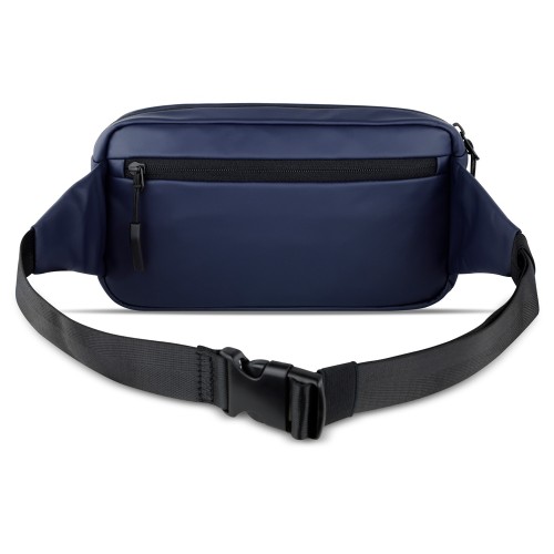 Сумка на пояс BUGATTI БЛАНК | BLANC, синяя, тарпаулин/полиэстер, 26х5,5х13,5 см