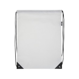 Рюкзак-мешок  на шнурке «Evergreen» из переработанного нетканого материала, белый