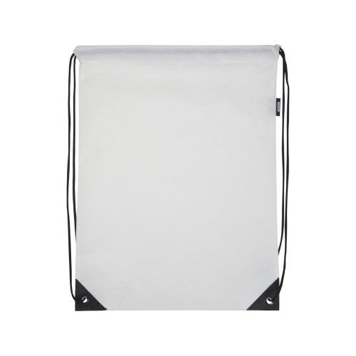 Рюкзак-мешок  на шнурке «Evergreen» из переработанного нетканого материала, белый