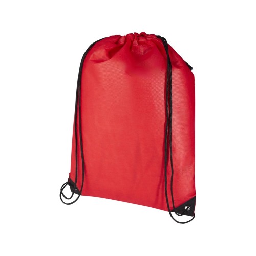 Рюкзак-мешок  на шнурке «Evergreen» из переработанного нетканого материала, красный