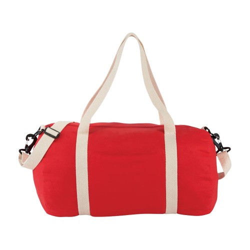 Хлопковая сумка Barrel Duffel, красный/бежевый