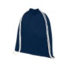 Рюкзак со шнурком Tenes из хлопка плотностью 140 г/м2, темно-синий