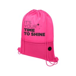 Сетчатый рюкзак со шнурком Oriole, фуксия