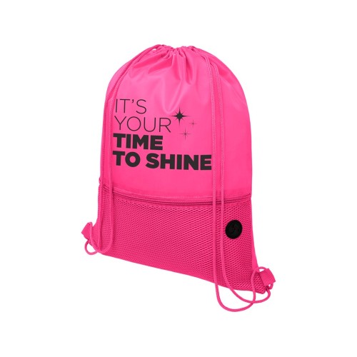 Сетчатый рюкзак со шнурком Oriole, фуксия