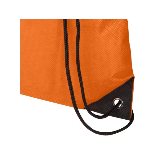 Рюкзак-мешок  на шнурке «Evergreen» из переработанного нетканого материала, оранжевый