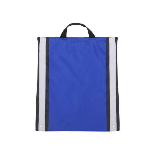 Рюкзак-мешок Savy со светоотражающими полосами по бокам, синий