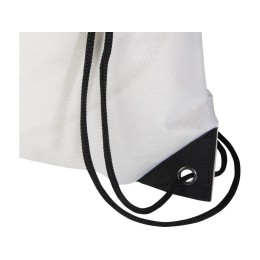 Рюкзак-мешок  на шнурке «Evergreen» из переработанного нетканого материала, белый