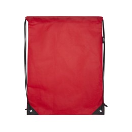 Рюкзак-мешок  на шнурке «Evergreen» из переработанного нетканого материала, красный