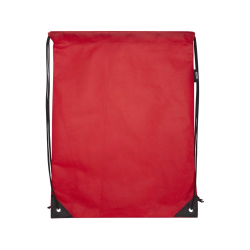Рюкзак-мешок  на шнурке «Evergreen» из переработанного нетканого материала, красный