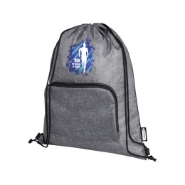 Складная сумка со шнурком Ash из переработанных материалов, соответствующих стандарту GRS, объемом 7 л, черный