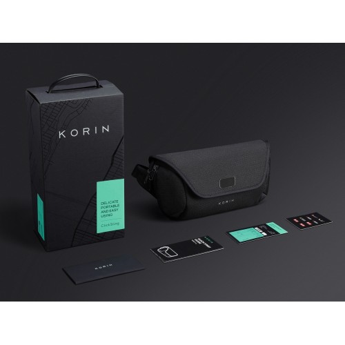 Антикражная сумка на пояс Clickpack, черный