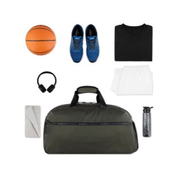 Сумка спортивная BUGATTI БЛАНК | BLANC, оливковая, тарпаулин/полиэстер, 52х26х27,5 см