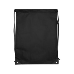 Рюкзак-мешок  на шнурке «Evergreen» из переработанного нетканого материала, сплошной черный