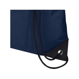 Рюкзак-мешок  на шнурке «Evergreen» из переработанного нетканого материала, синий navy