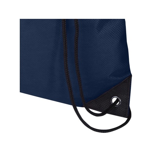 Рюкзак-мешок  на шнурке «Evergreen» из переработанного нетканого материала, синий navy