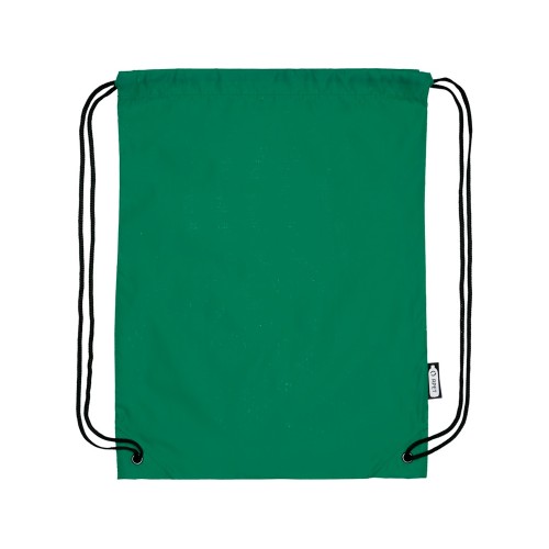 Рюкзак со шнурком Oriole из переработанного ПЭТ, зеленый
