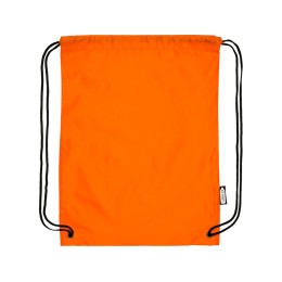 Рюкзак со шнурком Oriole из переработанного ПЭТ, оранжевый